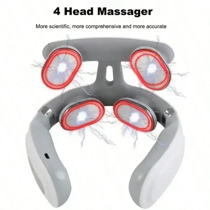 16 Modes USB Smart Pulse Heating Vibration Cervical Massager Portable Electric Neck Care Massage Device For Daily Relaxation