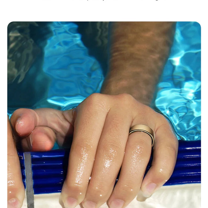 Uhoofit R10 Smart Ring with Charging Dock Men Women Health Sleep Heart Rate Monitoring IP68 & 5ATM Waterproof Multi-sport Mode