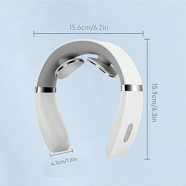 F2 Rechargeable Neck Massager Portable Neck Massage Device with Vibration for Shoulder Muscle Relaxation Home Office Use