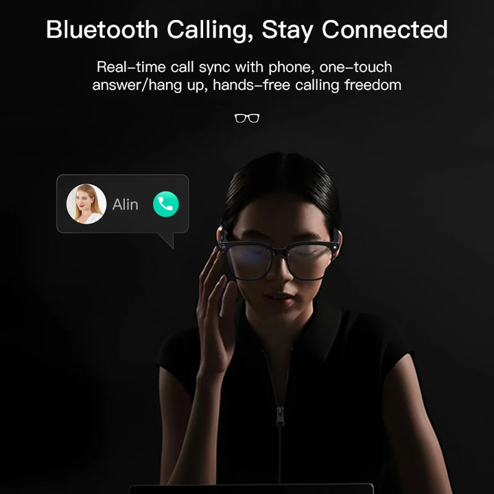 2026 New Smart AI Glasses 1080P HD Video Record Camera ChatGPT Bluetooth Call 32GB ROM Language Translation Music Sunglasses Men
