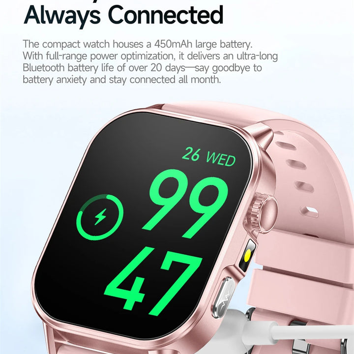 2026 New Model Uric Acid & Lipid Health Analysis Smart Watch Men ECG+PPG Bluetooth Call 2.01-inch Flashlight Smartwatch Women