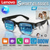 Lenovo AI Voice Assistant Smart Glasses 4K Remote Control Touch Photo Camera Recording Translator Wireless Bluetooth Sunglasses