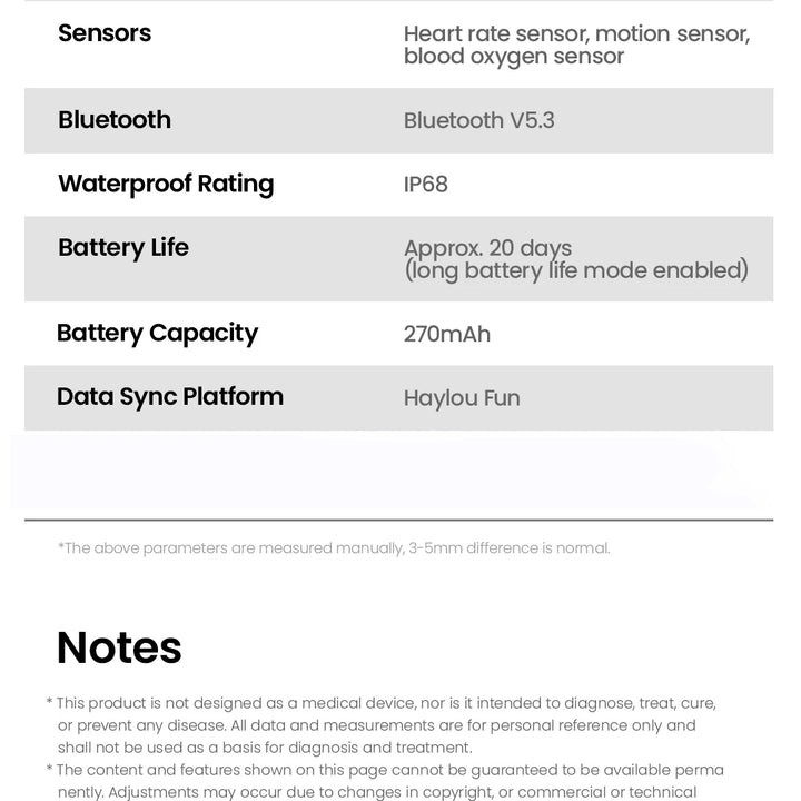 HAYLOU Watch S6 Smartwatch 2.01" HD Display Smart Watch Bluetooth Voice Callings IP68 Waterproof Fitness Tracking Smartwatch