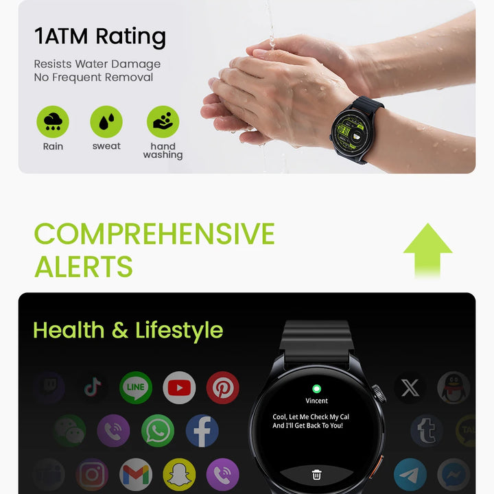 HAYLOU Watch 4S GPS Smartwatch 1.43” HD AMOLED Display 5 Satellite GPS Positioning 120+ Workout Modes Sport Fitness Smart Watch