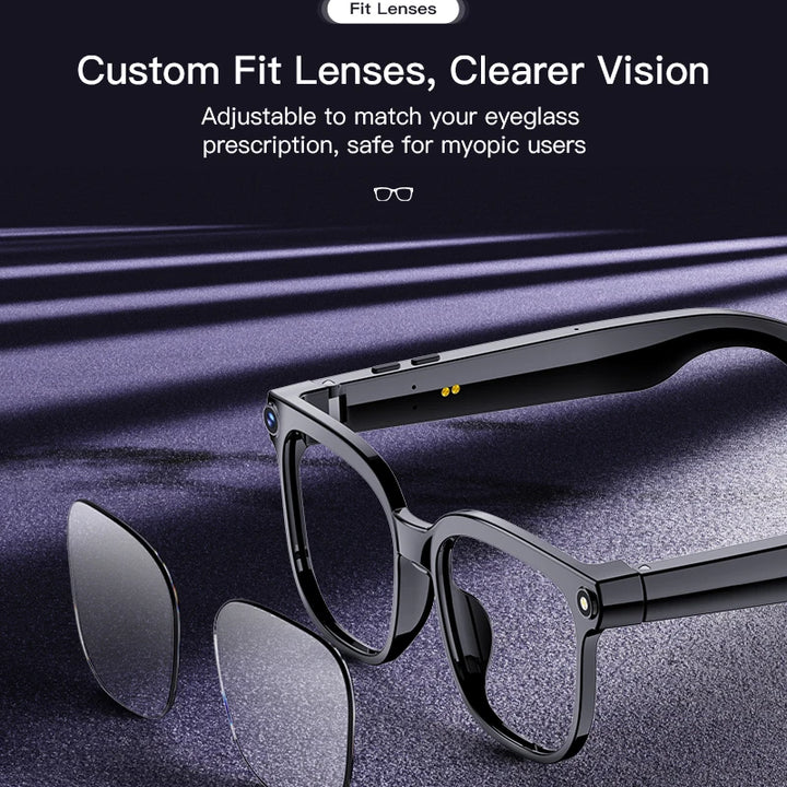 2026 New Smart AI Glasses 1080P HD Video Record Camera ChatGPT Bluetooth Call 32GB ROM Language Translation Music Sunglasses Men
