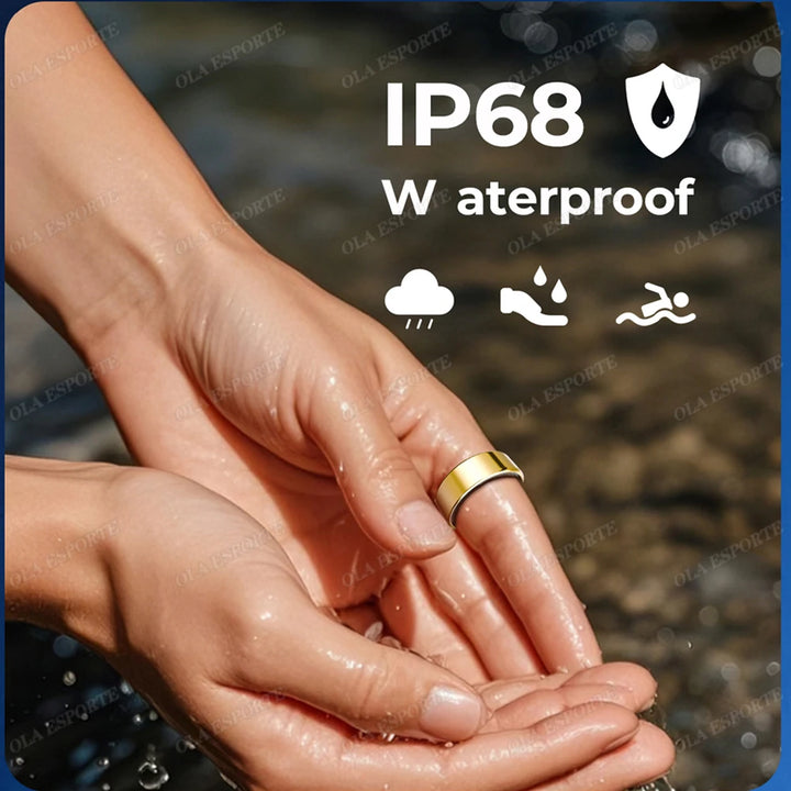2026 Smart Ring Blood Pressure Heart Rate Sleep Monitoring Smartring IP68 & 5ATM Waterproof Multi-sport Mode Smartring Man Women