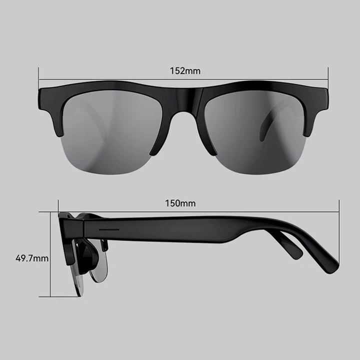 Lenovo AI Voice Assistant Smart Glasses 4K Remote Control Touch Photo Camera Recording Translator Wireless Bluetooth Sunglasses