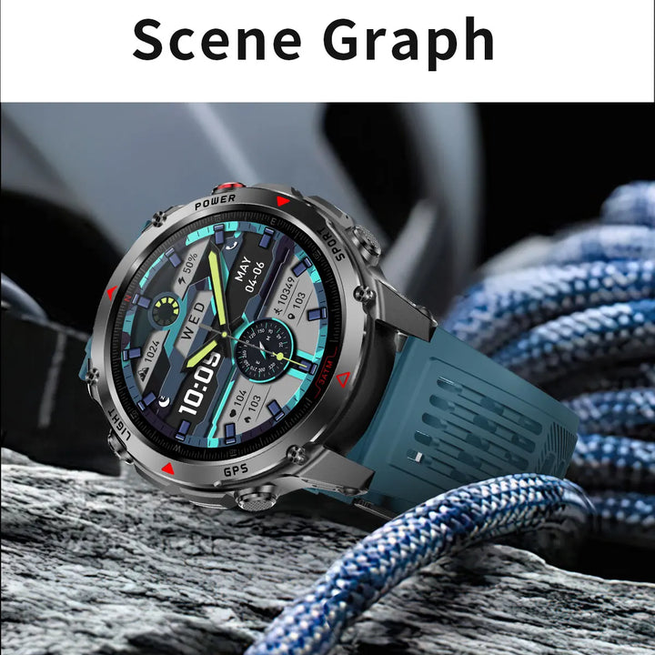 2025 New GPS Map Navigation Smart Watch Men Women Amoled Screen 3ATM Waterproof Sport SmartWatch Compass NFC BT Call Watches Men