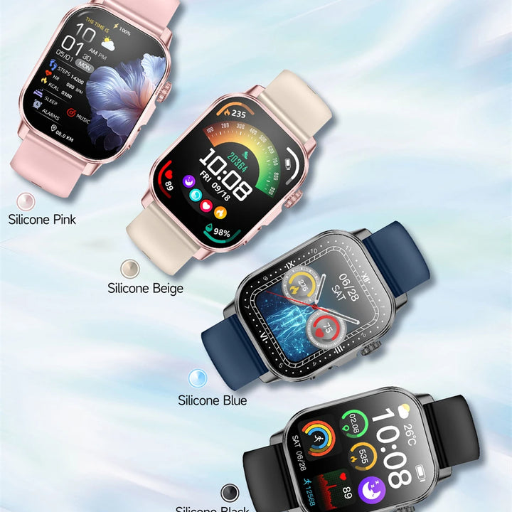 2026 New Model Uric Acid & Lipid Health Analysis Smart Watch Men ECG+PPG Bluetooth Call 2.01-inch Flashlight Smartwatch Women