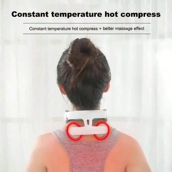 16 Modes USB Smart Pulse Heating Vibration Cervical Massager Portable Electric Neck Care Massage Device For Daily Relaxation