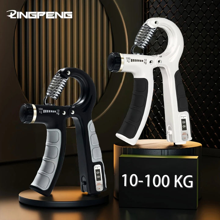 Grip Strength Trainer Forearm Strengthener Hand Squeezer Adjustable Resistance Hand Grip Strengthener for Muscle Building