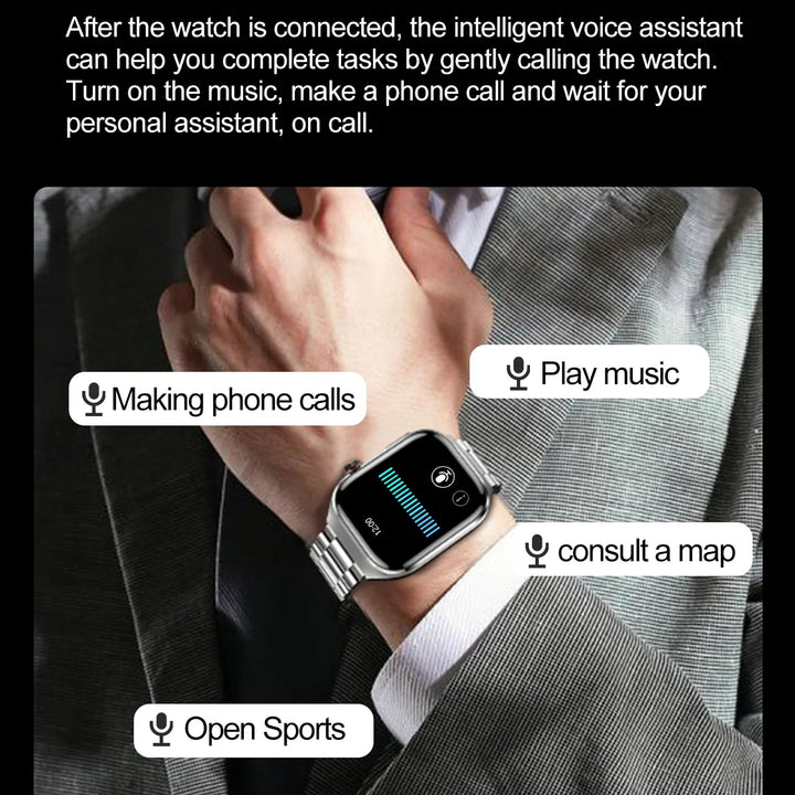 2025New Micro Physical Examination Smart Watch For Men Uric Acid Body Fat Five Organ Health Watches Bluetooth Call SmartBracelet