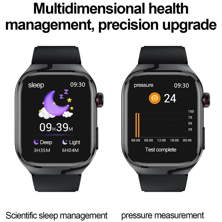 2025New Micro Physical Examination Smart Watch For Men Uric Acid Body Fat Five Organ Health Watches Bluetooth Call SmartBracelet