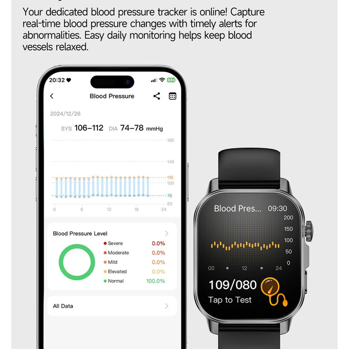 2026 New Model Uric Acid & Lipid Health Analysis Smart Watch Men ECG+PPG Bluetooth Call 2.01-inch Flashlight Smartwatch Women