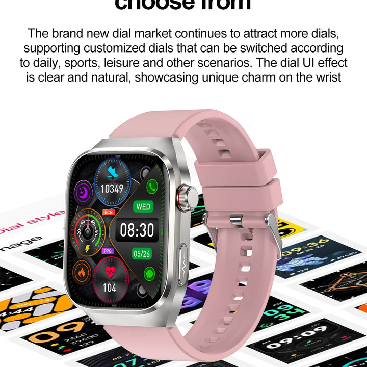 2025New Micro Physical Examination Smart Watch For Men Uric Acid Body Fat Five Organ Health Watches Bluetooth Call SmartBracelet