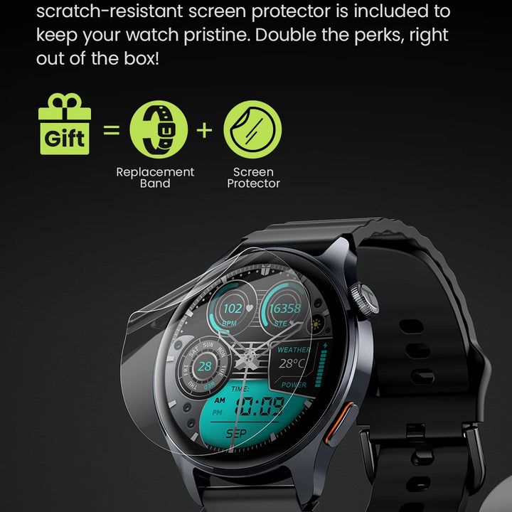 HAYLOU Watch 4S GPS Smartwatch 1.43” HD AMOLED Display 5 Satellite GPS Positioning 120+ Workout Modes Sport Fitness Smart Watch