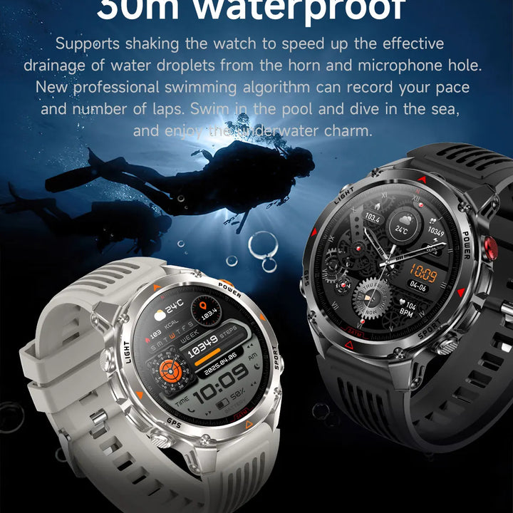 2025 New GPS Map Navigation Smart Watch Men Women Amoled Screen 3ATM Waterproof Sport SmartWatch Compass NFC BT Call Watches Men