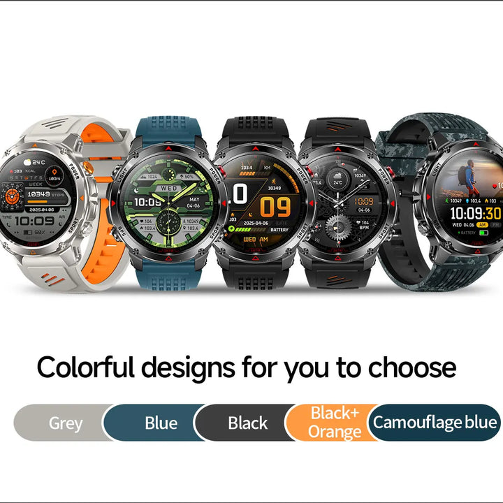 2025 New GPS Map Navigation Smart Watch Men Women Amoled Screen 3ATM Waterproof Sport SmartWatch Compass NFC BT Call Watches Men