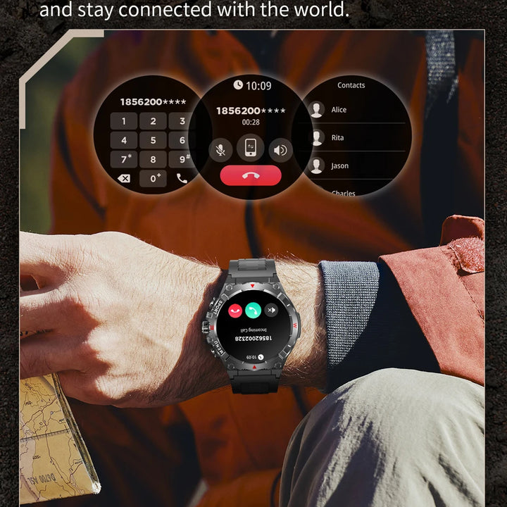 2025 COLMI V76 GPS Smartwatch 1.43" Ultra AMOLED Display Built-in Compass Altimeter Bluetooth Call Smart Watch 500mAh Battery