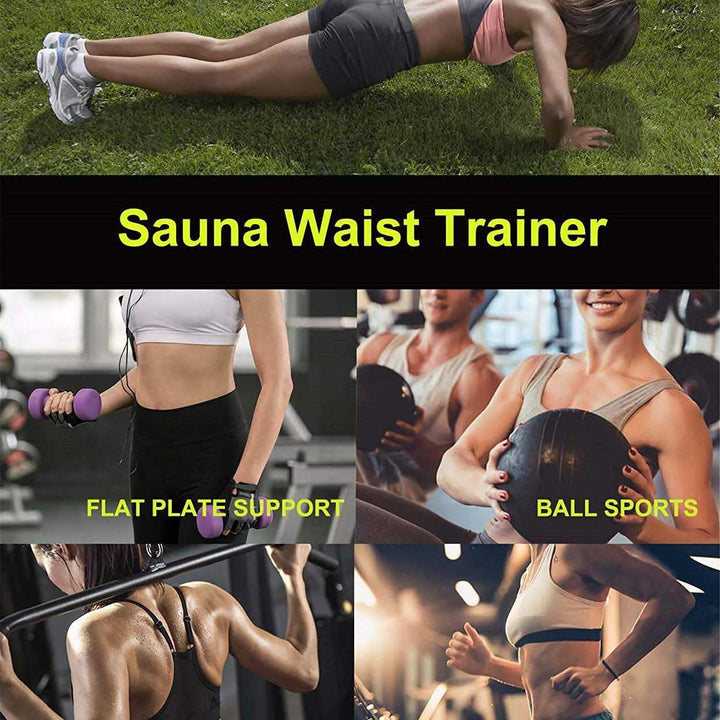 1pc Waist Trainer Slimming Body Shaper Fitness Belt Weight Loss Fat Burning Sport Girdle Sweat Trimmer Workout Cincher Shapewear