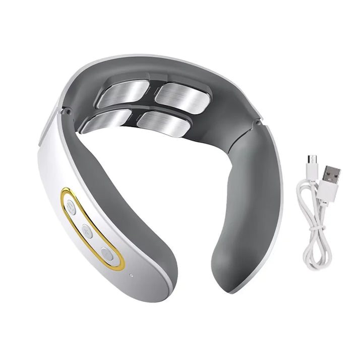 Electric Neck and Shoulder Pulse Massager 6 Mode 9 Levels Adjustable Cervical Vertebra Relax Pain Relief Kneading Machine