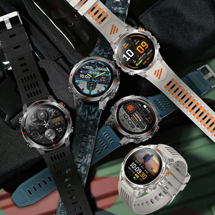 2025 New GPS Map Navigation Smart Watch Men Women Amoled Screen 3ATM Waterproof Sport SmartWatch Compass NFC BT Call Watches Men