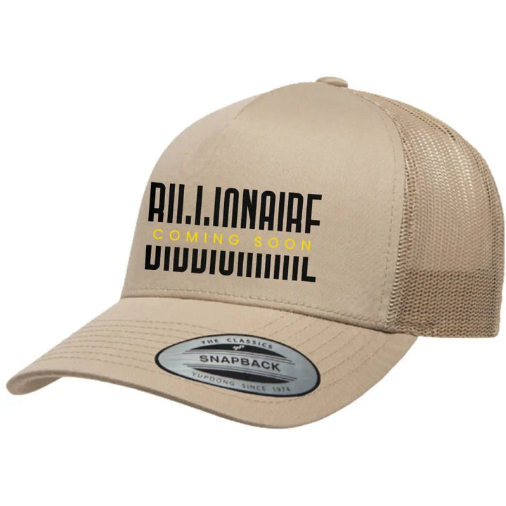 Billionaire Coming Soon Embroidered Hat