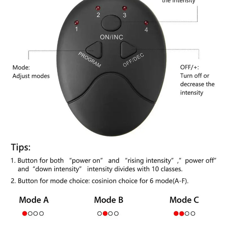 EMS Abdominal and Arm Massager for Home Fitness