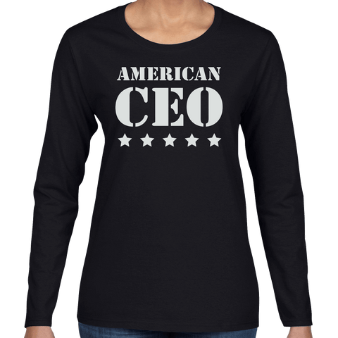 Five Star American CEO Women's Long Sleeve Shirt
