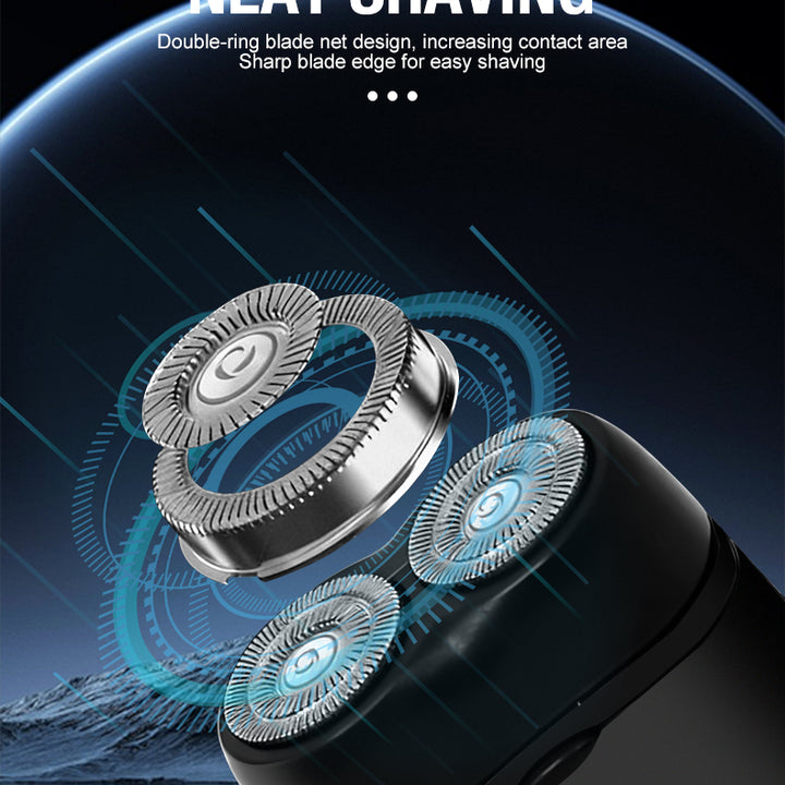 Men's Electric Portable Shaver, Double Headed Shaver, Multi Functional USB Charging Shaver