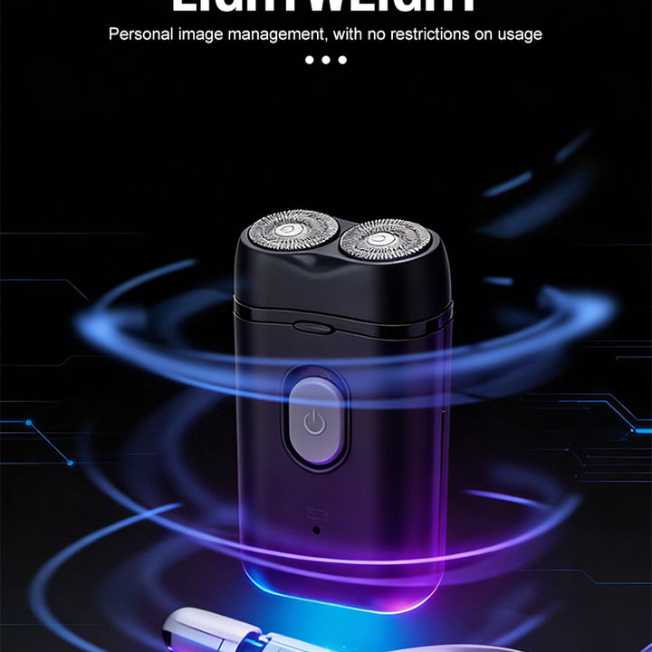 Men's Electric Portable Shaver, Double Headed Shaver, Multi Functional USB Charging Shaver