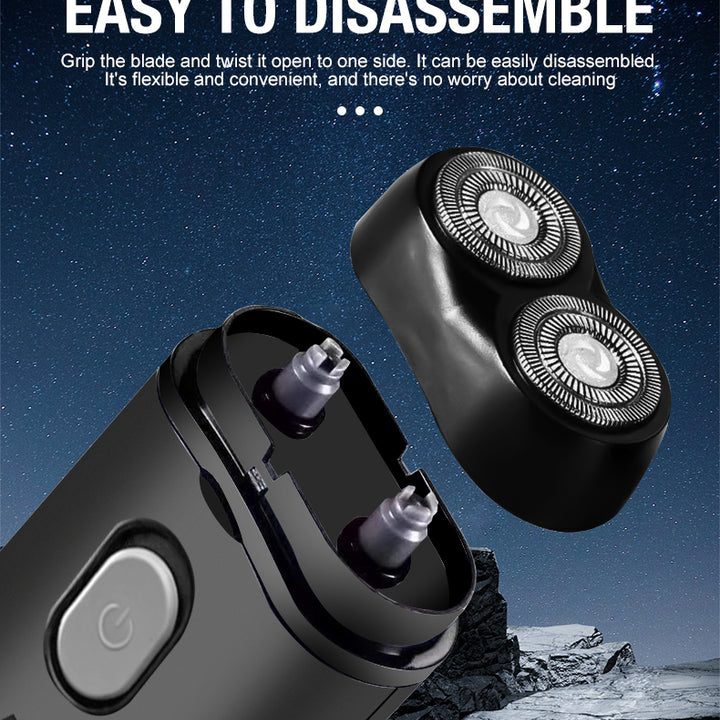 Men's Electric Portable Shaver, Double Headed Shaver, Multi Functional USB Charging Shaver