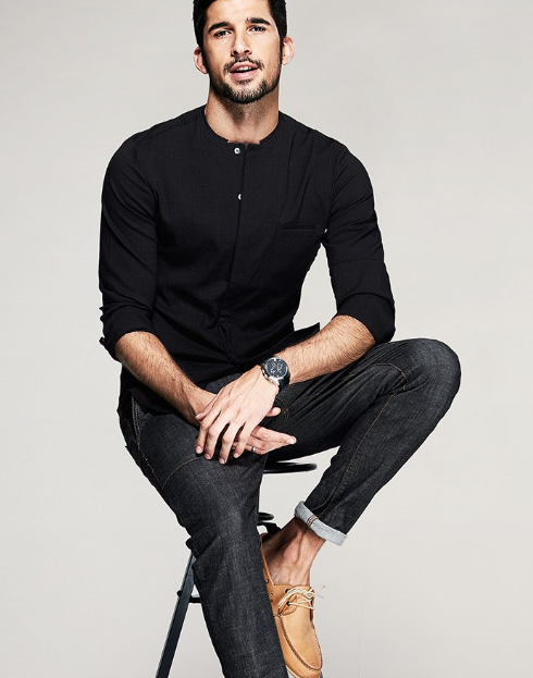 Men's Casual Long Sleeve Slim Fit Cotton Linen Shirt