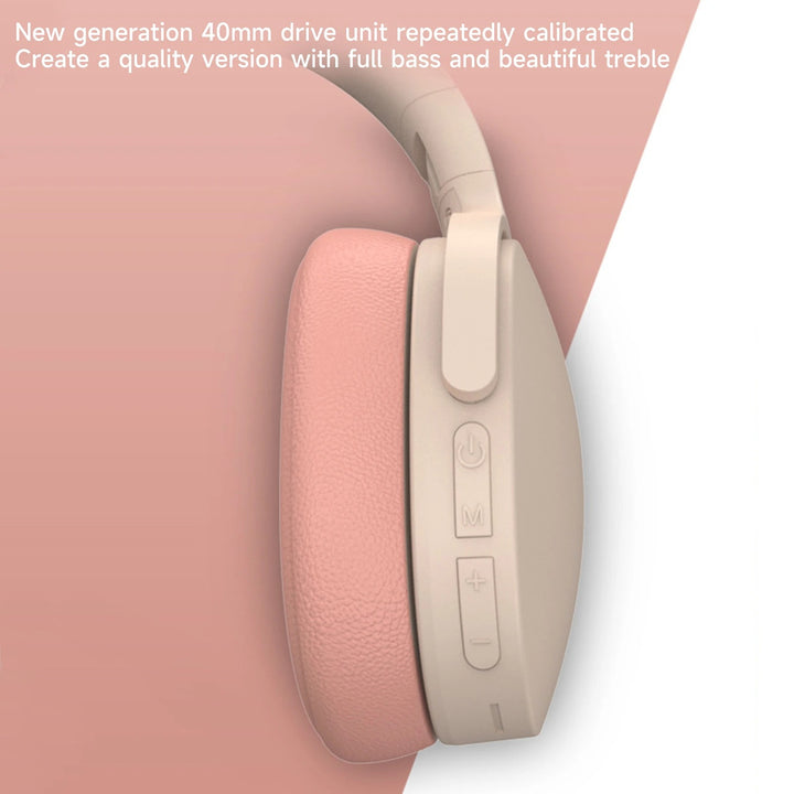 Foldable Wireless Bluetooth 5.1 Noise-Canceling Headphones